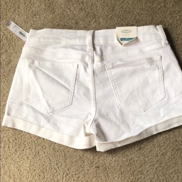 White jean shorts size 2 - Picture 2 of 2